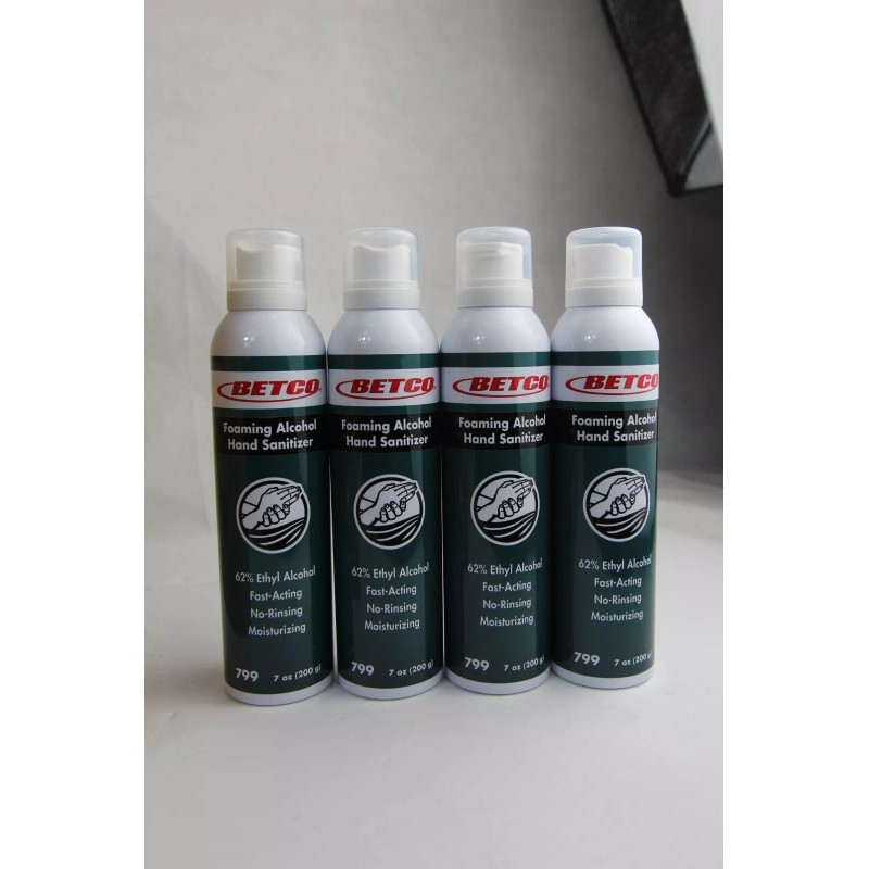 Betco 4 Betco Foaming Alcohol Moisturizing Hand Sanitizers NEW 7oz