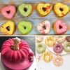 USJUTDOO 3 Pack Silicone Donut Pan for Baking Donut Maker,