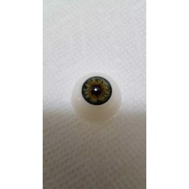 24  MM Pabol  Doll Eyes  Green CC04A   Acrylic Half Round