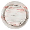 Elama Fine Marble 16 Piece Porcelain Dinnerware Set, Tableware Set,