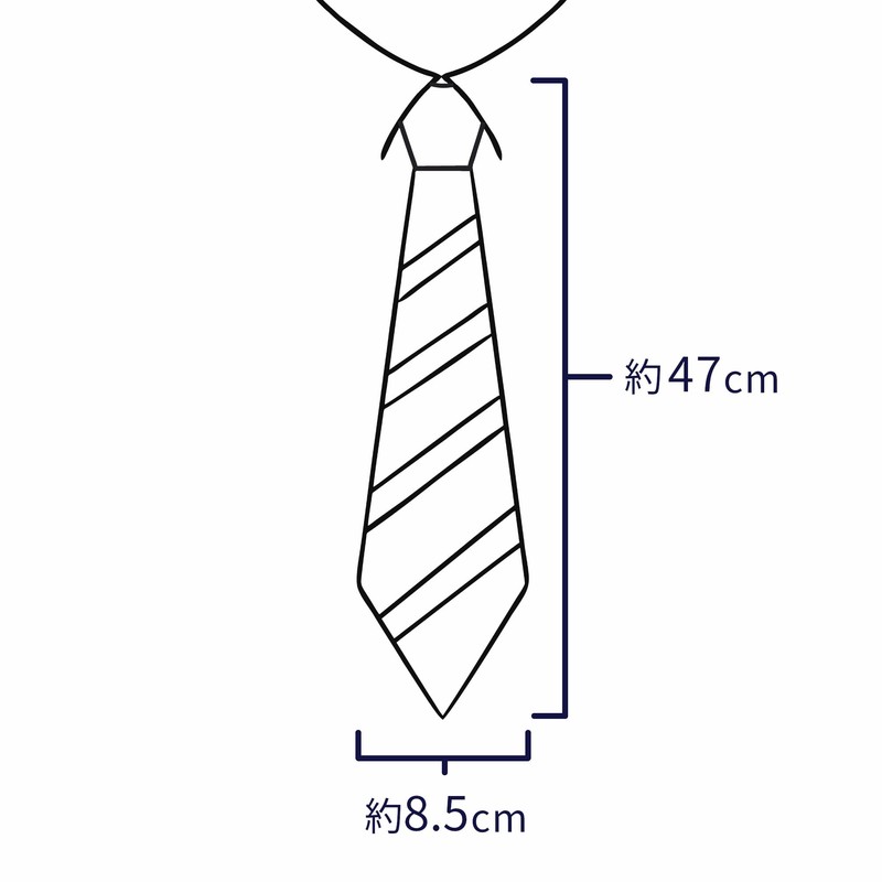 HAVILAH MODE One-Touch Necktie, Washable, Long, Glossy/Business/Job Hunting, Ceremonial Occasions,