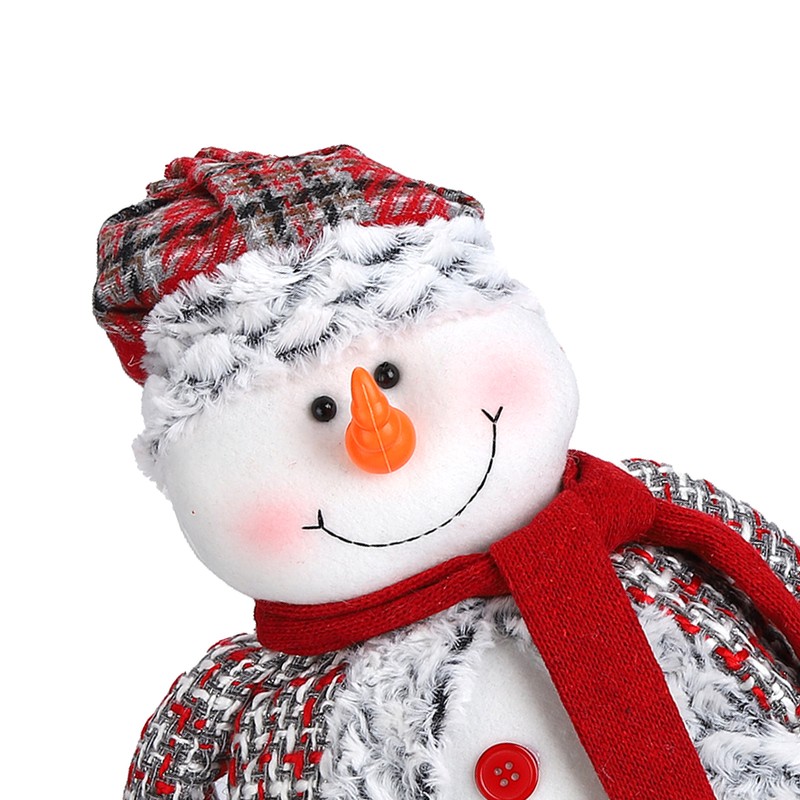 Retractable Standing Snowman Doll Toy Christmas Decoration for Birthday Festival