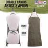 US Art Supply Extra Large Canvas Adjustable Artist Apron -