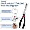 8" 60-Degree Electrical Disconnect Pliers Set, 3-Piece Angled Push Tab