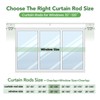 Curtain Rods for Windows 66 to 120, 1 Inch Adjustable