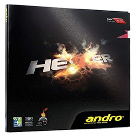 andro Rubber Hexer, black, 1,7 mm