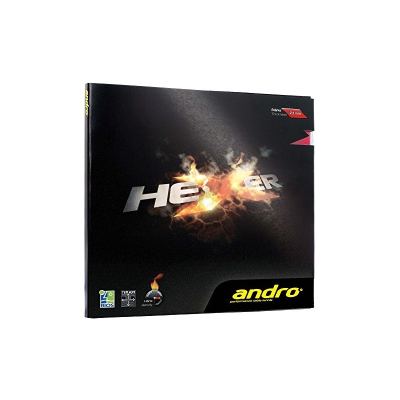 andro Rubber Hexer, black, 1,7 mm