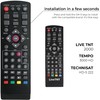 LEYF Universal 7-in-1 Remote Control Compatible with DVB-T TNT Receiver