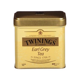 Twinings Earl Grey Loose Tea Tin, 7.05 Ounce Tin (Pack of 1), Smooth, Flavourful, Robust Black Tea Leaves, Caffeinated, Enjoy Hot or Iced