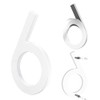 Yafimea House Number Plaque White 15 cm Large Mdoerne Made