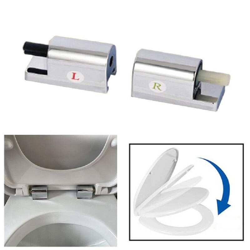BODYA 2Pcs Toilet Seats Cover Hinges Replacement Toilet Soft Close