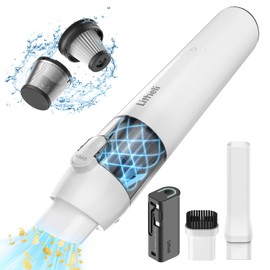 LiTHELi Handheld Vacuum Cordless, 10,000Pa Powerful Suction with Rechargeable U-Battery, Ultra Lightweight Mini Dust Buster for Car, Home, Pet Hair & Crevices – Black