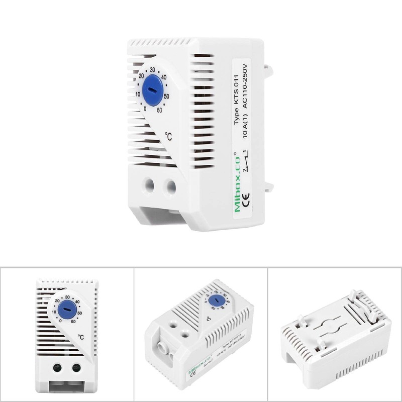 GOTOTOP 110V-250V Mechanical Thermostat Switch 0-60℃ Adjustable Compact Normally Electric