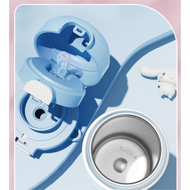 Cinnamoroll Stainless Steel Insulated Water Bottle with Strap (Spout & Straw) 480ml - Blue