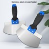 Spachtel, rund, Bogenspachtel, robust, rutschfest, mit ergonomischem Griff, für Trockenbau