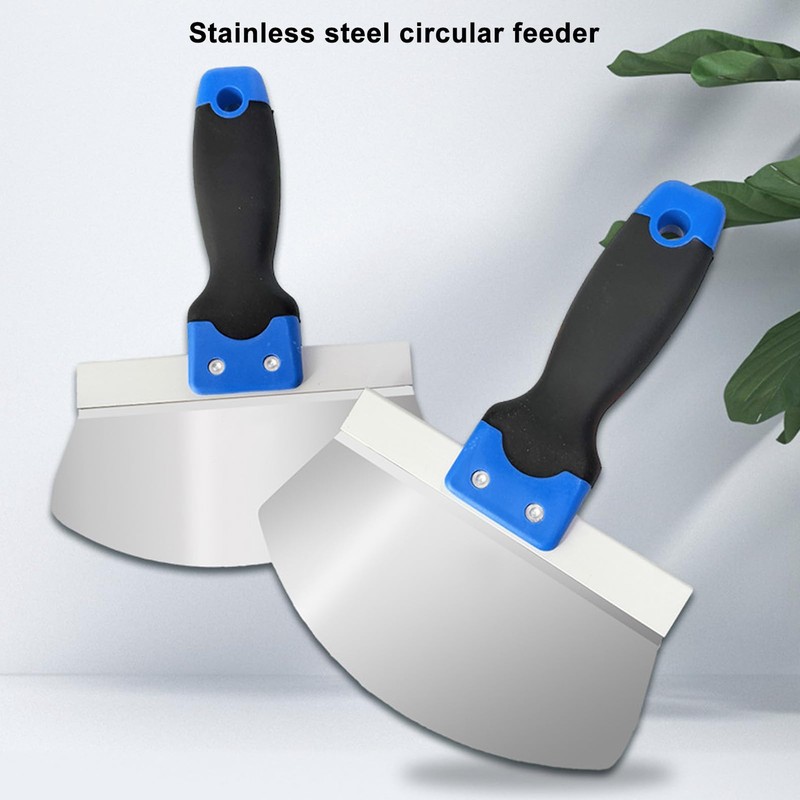 Spachtel, rund, Bogenspachtel, robust, rutschfest, mit ergonomischem Griff, für Trockenbau