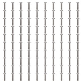 100Pcs Button Head Socket Caps Screws M4 Galvanized Steel for Accuracy Machinery Industries2802-0004-0016