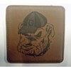 GFSF University of Georgia Bulldogs Engraved Leather 4"x4" Coaster