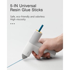 HOTO Hot Glue Sticks, 20 Pcs Glitter Hot Glue Sticks, 7mm Universal Resin Glue Gun Sticks, Colored Glue Sticks, 6 Colors for DIY Projects and Arts Crafts DIY Fabric