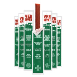 Snack Sticks by Vermont Smoke & Cure – Original Flavor – Beef & Pork – Healthy Meat Protein – 1oz Jerky Stick – 24 count carton