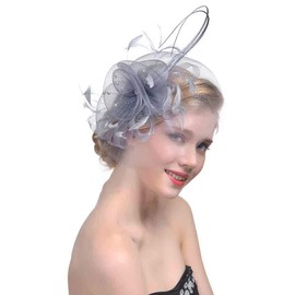Women Fascinator Hat Flower Feather Headband Flapper Pillbox Hat Bowler Mini Top Hat Hair Clips Race Derby Ascot Hat Bridal Wedding Headdress Headpieces Hair Accessories for Evening Party Prom Church