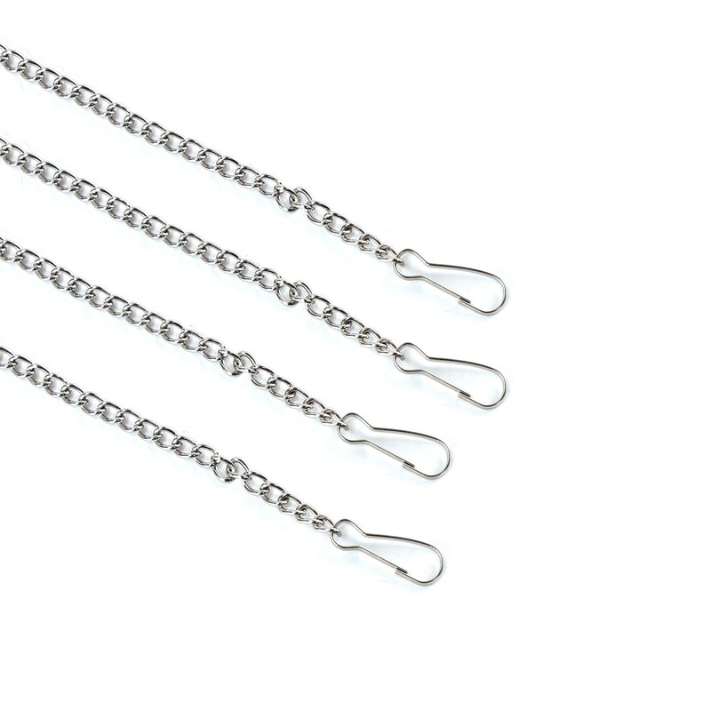 6 Pcs 20-Inch Stained Glass Window Hanging Chains with Hooks
