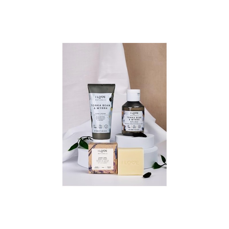 I LOVE Naturals Loción de Manos Haba Tonka y Mirra,