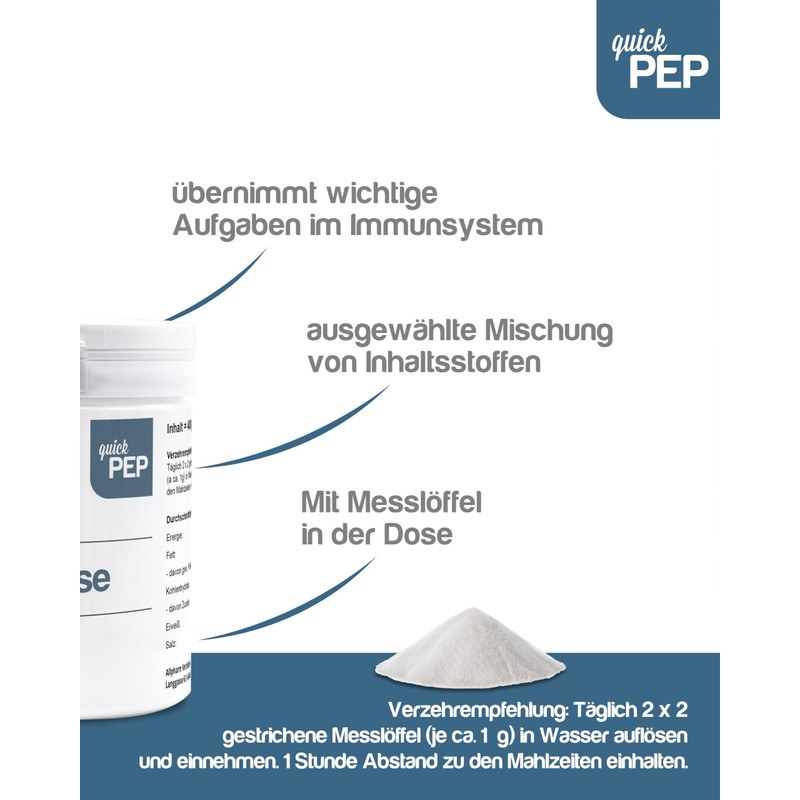 quickPEP D-Mannose Powder High Dose 400 g - 100% Pure