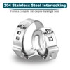 LOKMAN 50 Pack 1/2 Inch PEX Cinch Clamps, Stainless Steel