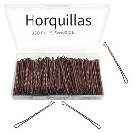 Triko Set de 330 Horquillas para Cabello, Pasadores para Cabello Mujer de 2.2 Pulgadas, Pin de Alta Calidad para Niñas, Niños y Mujeres, Ideal para Todo Tipo de Cabello (Café)