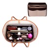 ZTUJO Purse Organizer Insert, Felt Bag Organizer with Metal Zipper,