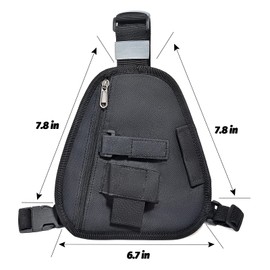 TWAYRDIO Radio Chest Harness Chest Pack Shoulder Radio Holster with an Adjustable Single Radio Pouch for Baofeng Retevis Yaesu Handheld Two-Way Radios and Walkie Talkies