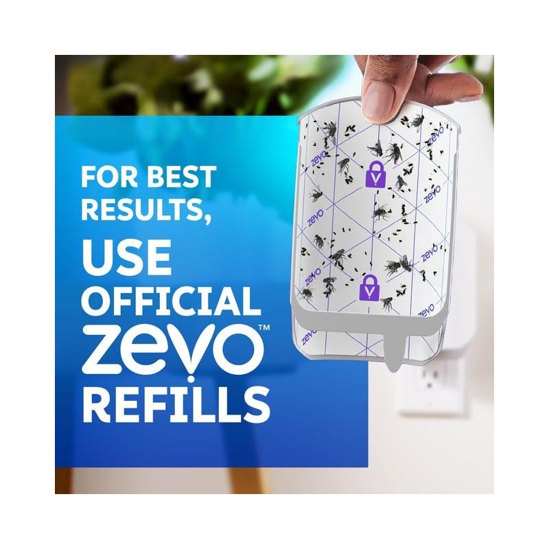Zevo Flying Insect Trap & Cartridge - Plug in Fly