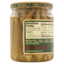 Talk O Texas Okra Pickled Mild (2 count) (Pack of 4)