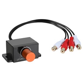 Universal RCA Bass Knob for Amp, bass knob for car Amplifier, bass Control knob, RCA Volume Control, for Car, Motorcycle, Subwoofer