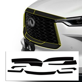 BOGAR TECH DESIGNS Middle Front Chrome Delete Overlay Compatible with Infiniti QX60 2022-2025, Gloss Black