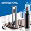 CHVEGLUZ Sacacorchos Eléctrico Abridor Vino 6 en 1 Acero Inoxidable