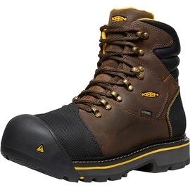 KEEN Utility Men's, Milwaukee 6" Waterproof Steel Toe Work Boot Dark Earth