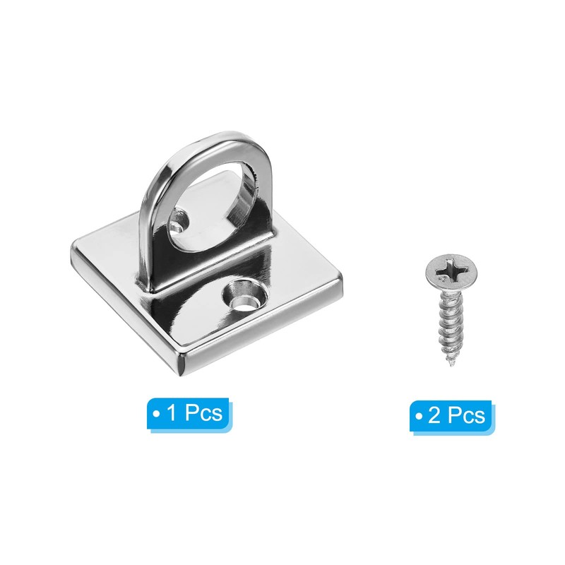 PATIKIL Pad Eye Plate U Hooks, Metal Ceiling Hook Wall