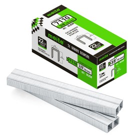 meite 22 Gauge 71 Series 3/8" Crown Wide 3/8" Leg Length Galvanized Staples for Upholstery Stapler 10,020 PCS/Box (1 Box)