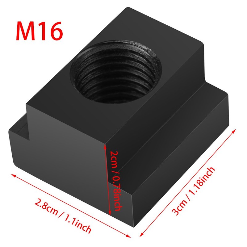 45 Steel T Slot Nuts, M16 Threads T Slot Nuts,