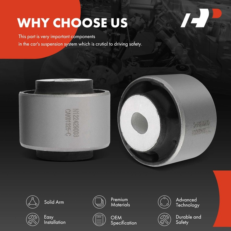 A-Premium 2 x Front Lower Rearward Control Arm Bushing Kit,