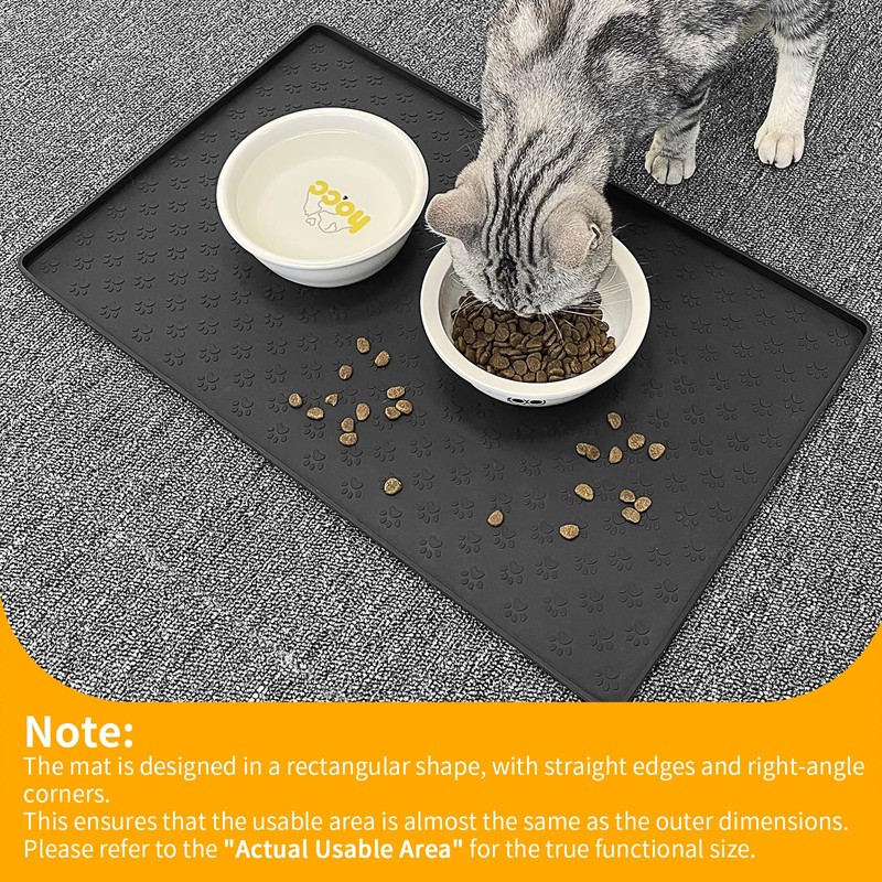 Ptlom Pet Placemat for Dog and Cat, Mat for Prevent