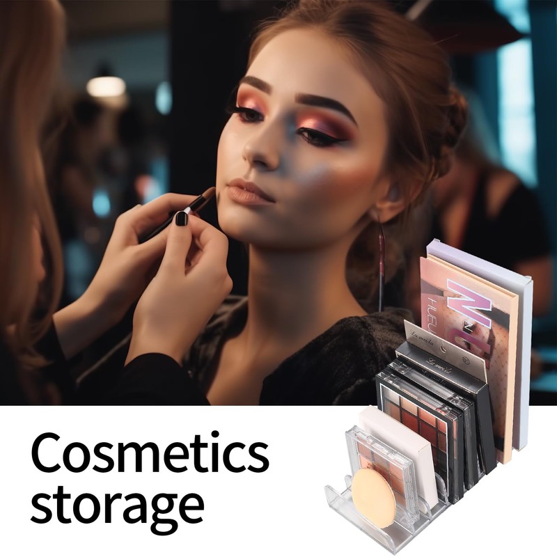 Cosmetic Organiser, Make-Up Pallet Holder, Storage Box with 8 Slots