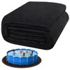 TIXANF 24FT Pool Liner Pad,Seamless Above Ground Pool Liner,Pre-Cut Heavy