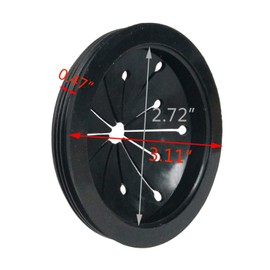 2 Pack Rubber Garbage Disposal Splash Guard Sink Baffle Disposal Replacement Waste Food Disposal Part for Whirlaway,for Waste King,for Sinkmaster and for GE Models