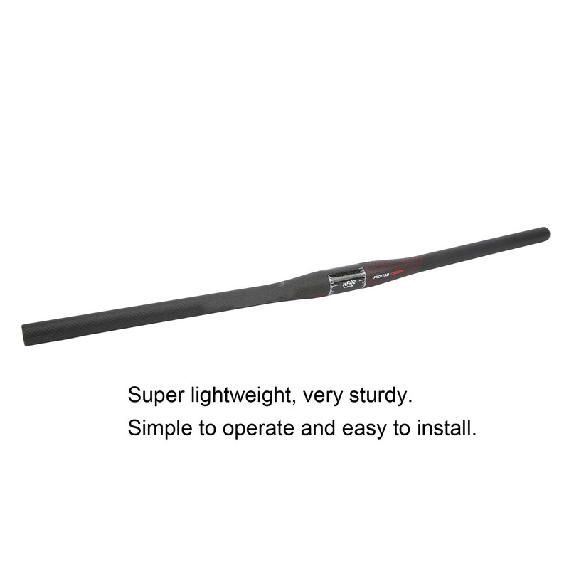 760mm Mountain Bike Riser Handle Bar 3K Carbon Fiber Construction
