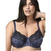 Wonderbra Womens Printed Full Support Underwire Lace Top Cup Bra,