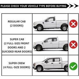 EACCESSORIES EA Panoramic Sunroof Repair Kit Lift Arms Set For Ford F-150 2015-2020, Ford F-250 F-350 F-450 Super Duty 2017-2019 SUPER CREW ONLY (4 Full-Size Doors) – Replaces Left & Right Lift Arms