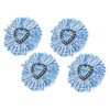 4Pcs Microfiber Rotating Mop Head 360 Spinning Triangular Mop Replacement